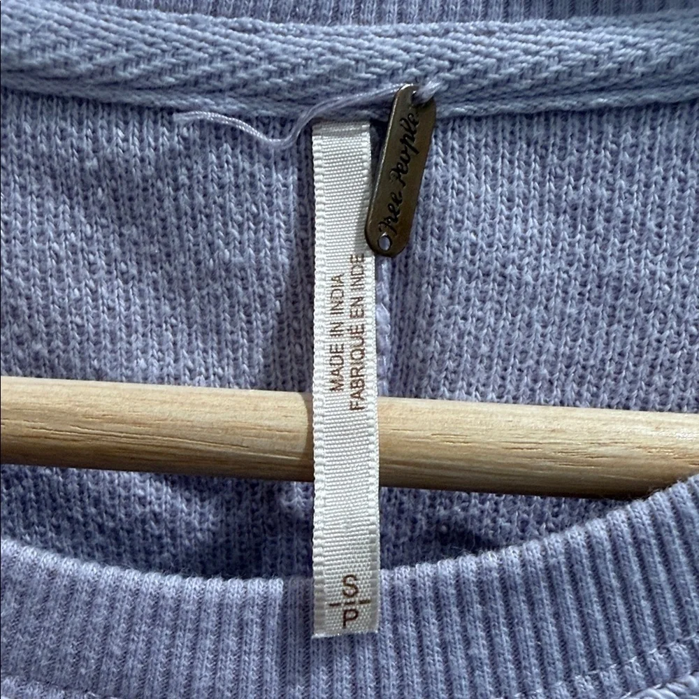 Free People Lilac Crew Neck Sweater